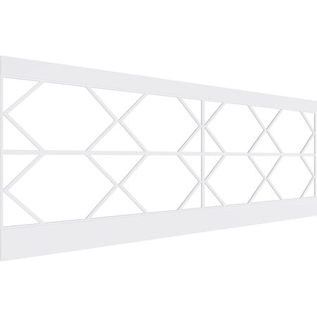 Ekena Millwork 36"H x 94 1/2"W Fraser PVC Wainscot Paneling Kit WPK36X94FSR